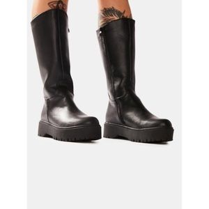 DollsKill Vegan Black Biker Boots